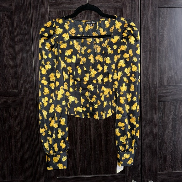 For Love and Lemons Elisa Floral Print Top Blouse - Picture 9 of 15